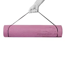 Килимок для йоги та фітнесу Power Play 4010 173 x 61 x 0.6 см, Rose