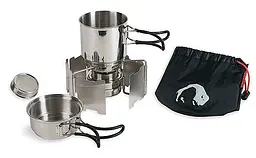 Повний набір спиртового пальника Tatonka Alcohol Burner Set Сірий