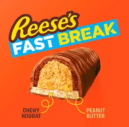 Шоколадний батончик Reese's Fast Break with Peanut Butter & Nougat Single Bar 51 г - мініатюра 3