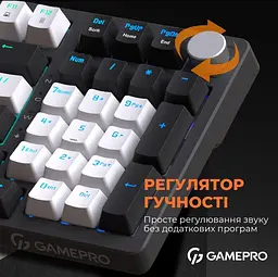 Клавіатура GamePro MK170B Outemu Red Hot-Swap RGB USB Black (MK170B) - мініатюра 8