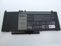 Акумулятор для ноутбука Dell Latitude E5550 G5M10, 6460 mAh (51Wh), 4cell, 7.4V, Li-Po, чорний
