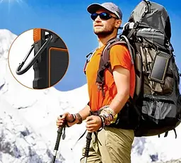 Портативна батарея Solar Power Bank 10000 mAh IC-PC25B Сонячний зарядний пристрій - мініатюра 4