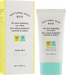 Сонцезахисний крем для обличчя The Face Shop Natural Sun Eco No Shine Hydrating Sun Cream SPF50+ PA+++ 50 мл - мініатюра 2