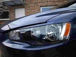 Вії фар Fly для Mitsubishi Lancer X 07-09 Чорні 2 шт