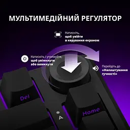 Клавіатура Lorgar KBP7075W Wireless Pro 75% Exploded Black Yellow EN/UA (LRG-KBP7075W-YL-US) - мініатюра 13