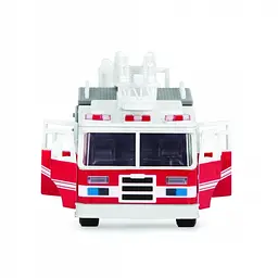 Машинка Driven Micro Пожежна машина, білий з червоним (WH1007Z) - мініатюра 4