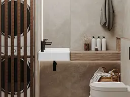 Умивальник Miraggio MARRAKESH 380 (0000934) Miramarble, Глянцевий, Накладний/Підвісний, Білий - мініатюра 6