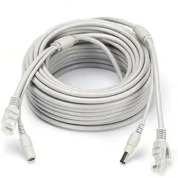 Патчкорд Voltronic комбінований по кручений парі RJ-45 + DC 30m, сірий, Q
