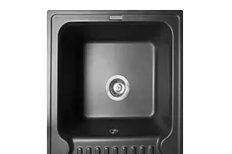 Кухонна мийка гранітна Miraggio Orlean black 861x496x210 00208907, Чорний - мініатюра 3
