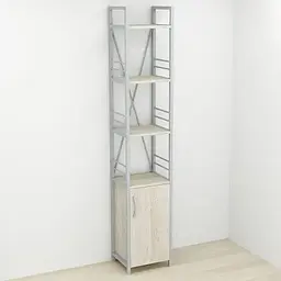 Етажерка 4/34 Ferrum-decor Серії Конект із тумбою 179x34x28 Сірий ДСП Сонома (FRD-104480)