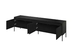 Тумба ТВ 4д Trend черный с подсветкой TR-06 - миниатюра 5