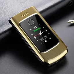 Смартфон Tkexun F18 (Happyhere F18) gold. Dual display
