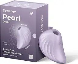 Вакуумний кліторальний вібратор - Satisfyer Pearl Diver Violet