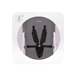 Коляска прогулянкова MoMi Estelle Light Black-Silver (WOSP00051) - мініатюра 13
