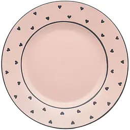 Тарілка обідня МВМ My Home 23 см рожева (KP-40 LIGHT PINK)