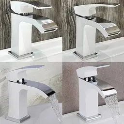 Змішувач для раковини Qtap Swan Cascada, Chrome/White (k35) QTSWA270CRW45568 - мініатюра 4
