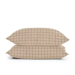 Комплект постільної білизни Cosas полуторний з простирадлом на резинці BEIGE GEOMETRY CS9 160 x 220 см (CellAshbeige_El-ColorBlotsV2_160) - мініатюра 5