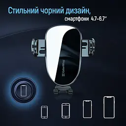 Держатель Colorway автомобильный СolorWay Grip Holder Черный (CW-CHMH20-BK)