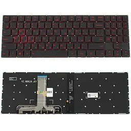 Клавіатура для ноутбука LENOVO (Legion: Y540-15) rus чорний без фрейму підсвічування клавіш ЧЕРВОНИЙ