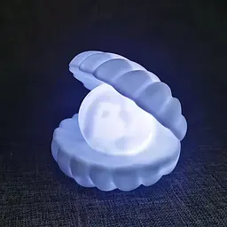 Нічник Мушля з перлиною Perl Light · LED світильник настільний бездротовий з USB зарядкою - мініатюра 3