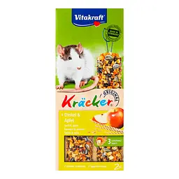 Ласощі для щурів Vitakraft Kracker Original + Spelt & Apple, спельта та яблуко 2 шт. 112 г (25140) - мініатюра 2