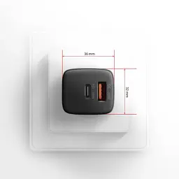 Зарядний пристрій AXAGON 1xUSB QC4.0 + 1xUSB-C PD30W PPS black (ACU-PQ30) - мініатюра 9