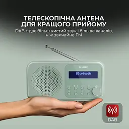 Радіоприймач Sharp DR-P420 Green - мініатюра 3