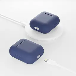 Чохол Apple для AirPods 2 New Silicone Case [Blue Horizon] [41357] - мініатюра 4