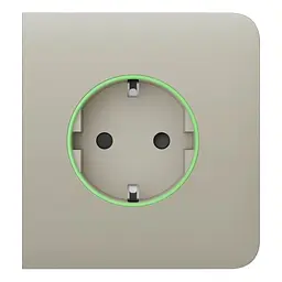 Фронтальна панель Ajax SideCover (smart) [type F] [55] ASP ivory/слонова кістка для розумної розетки Outlet (type F) (26-00358) - мініатюра 2