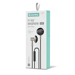 Навушники ColorWay Slim 3.5 mm Wired Earphone Blast 2 Black (CW-WD02BK) - мініатюра 8