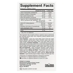 Комплекс вітамінів групи B Natural Factors BioCoenzymated Active B Complex, 60 вегакапсул для нервової системи - мініатюра 2
