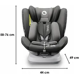 Автокрісло Lionelo Bastiaan One 0-36 кг Grey Graphite - мініатюра 3