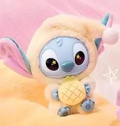Іграшка сюрприз м'який брелок Лабубу Стич 15см lububu Stitch Eat Something Before Sleep Series кукла - мініатюра 3