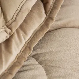 Ковдра ТЕП Velour велюр-мікрофібра Double Air золотий беж 180x210 см - мініатюра 7