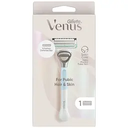 Станок для гоління Gillette Venus Satin Care For Pubic Hair & Skin жіночий з 1 змінним картриджем - мініатюра 2