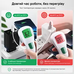 Зарядний пристрій XON PowerCharge 58W (PD20) USB Type-C (PCWA058020A1С2B 6068) Чорний - мініатюра 8