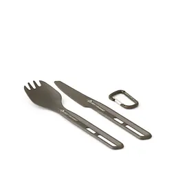 Набір столових приладів Sea to Summit Frontier UL Cutlery Set, ложка-вилка та ніж Темно-сірий - мініатюра 3