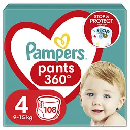 Подгузники-трусики Pampers Pants Maxi одноразовые 4 (9-15 кг) 108 шт.