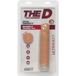 Фалоімітатор Doc Johnson The D: Shakin D 7 Inch Vibro - мініатюра 2
