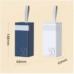 Зовнішній акумулятор Remax PowerBank Chinen 20W+22.5W PD+QC Fast Charging with LED 50000mAh Blue (RPP-321) 60428-ska - мініатюра 6