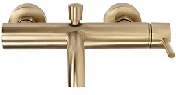 Змішувач для ванни Rea Lungo brushed gold настінний REA-B8010, Золотий - мініатюра 6