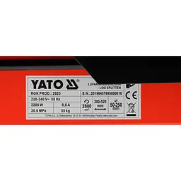 Дровокол Yato гідравлічний горизонтальний 2200 Вт (YT-79950) - мініатюра 8