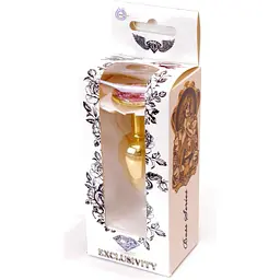 Анальна пробка Boss Of Toys Boss Series - Jewellery Gold Plug Rose S, BS6400018, Золотий / Світло-рожевий - мініатюра 7