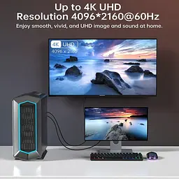 Кабель Choetech HDMI-HDMI V 2.1 2 м (XDH01-BK) - мініатюра 6