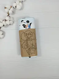 Пелюшка дитяча багаторазова непромокальна a.l.babybox Панда індіанець 80x100 см Синій (NV 18145555) - мініатюра 3