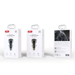 Автомобільне зарядне пристрій XO CC60 Smart прозрачний Car Charger A30W+C30W/Simultaneous 60W - мініатюра 2