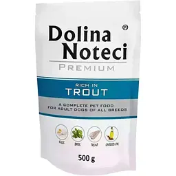 Вологий корм для собак Dolina Noteci Premium з фореллю 500 г - мініатюра 2