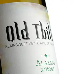 Вино Old Tbilisi Алазані, біле, напівсолодке, 12%, 0,75 л - мініатюра 3