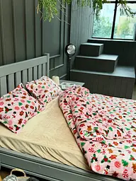 Постільна білизна євро Dushka Home Сатин Плюш 21462 200х220 см - мініатюра 2