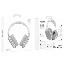 Накладні бездротові навушники BO22 Plus Elegant Silver Borofone teh0030651 - мініатюра 3